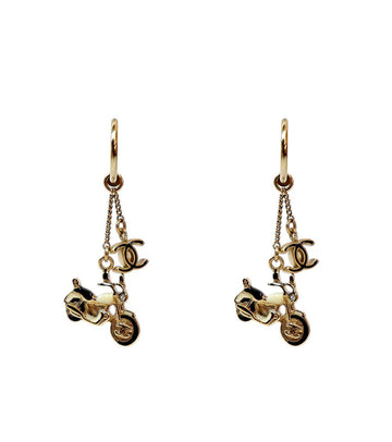 CHANEL Bike Charm CC Earrings 61733 157888608