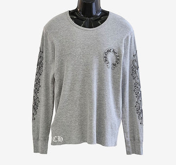 Chrome Hearts Horseshoe Waffle Long Sleeve XL Grey 7PKJQ3IV 157431712 [P]