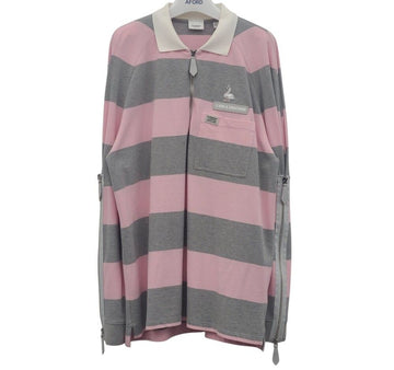BURBERRY ストライプジッパーディテール長袖Tシャツ BUA122347 151516404 [P]