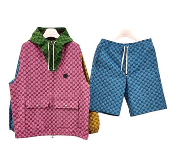 Gucci Unused Track Denim Setup Jacket Pants GUB012060 151516678 [P]