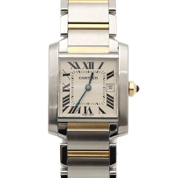 Cartier 18K Gold Combi Tank Française Medium Quartz Unisex Watch W51012Q4 157898883 [P]