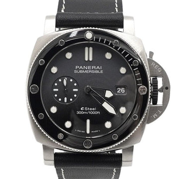 Officine Panerai PAM01288 Submersible 44mm Automatic Leather Band Men's Watch 157899083 [P]