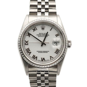 Rolex Datejust White Roman 36mm Steel Men's Watch 16220 157899139 [P]