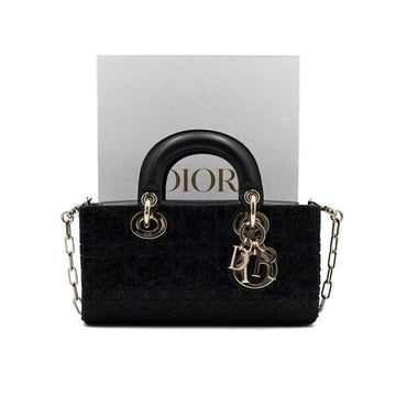 DIOR Lady D-Joy Black Microbead Tote Bag M0613OIBE 157899919 [P]