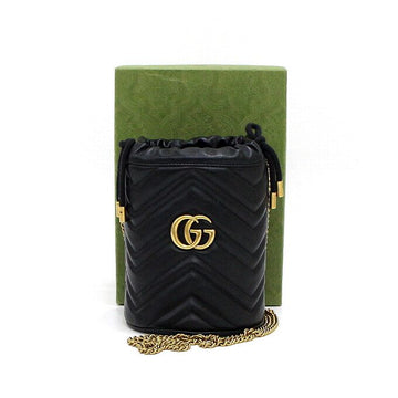 GUCCI Chevron Mini Bucket Bag mit goldener Kette Schultertasche und Crossbody Bag aa65418 157899946 [P]