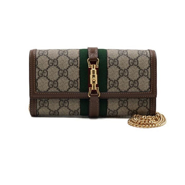 Gucci Jackie 1961 GG Canvas Wallet On Chain Shoulder Bag Crossbody 652681 157899951 [P]