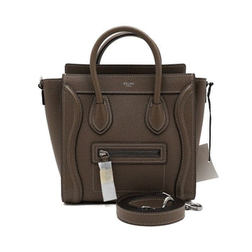 Celine Drum Calfskin Luggage Nano Tote Bag and Shoulder Bag 189243DRU 157899981 [P]