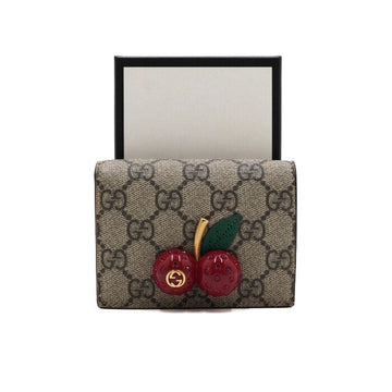Gucci GG Supreme Cherry Wallet 476050 157911142 [P]