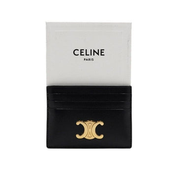 Celine Black Shiny Calfskin Triomphe Card Holder 10L833DPV 157913189 [P]