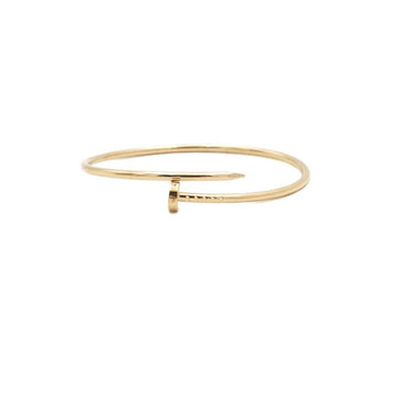 CARTIER 18Kイエローゴールド ジャストアンクル スモール 25MM ブレスレット 17号 B6062617 157914225 [P]