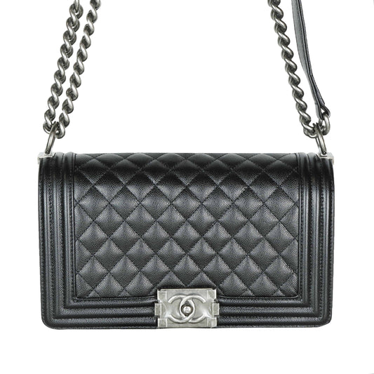 CHANEL Boy Caviar Flap Schultertasche Crossbody A67086 14654 157933824 [P]