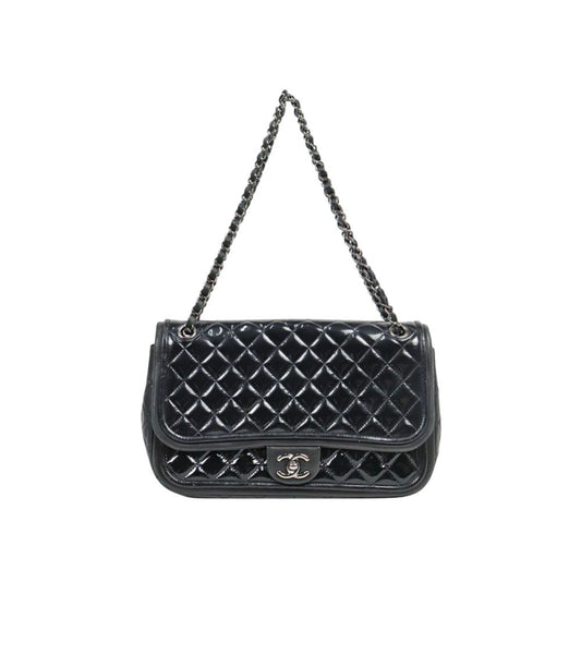 CHANEL ブラック タイムレス ペイデント ショルダーバッグ 64062 157933892 [P]