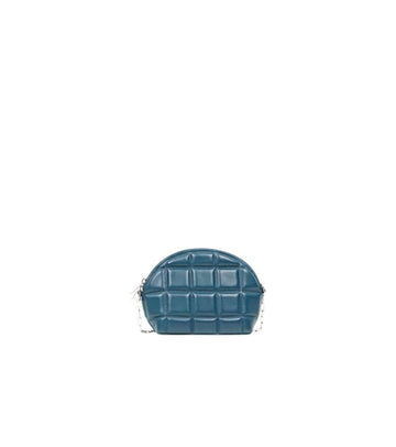 Bottega Veneta Navy Half Moon Shoulder Bag 61885 157933895 [P]
