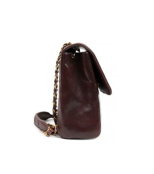 CHANEL ブラウン キルティング フラップ ショルダーバッグ 59418 157933899 [P]