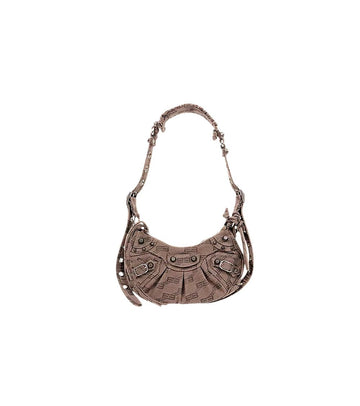 BALENCIAGA ブラウン BB モノグラム XS ルカゴル 60703 157933901 [P]
