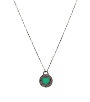 TIFFANY & CO Runder Herz Anhänger Silber Halsschmuck 62293 157937597 [P]