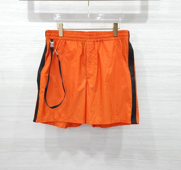 Prada Orange Triangle Logo Nylon Shorts 157 157242274 [P]