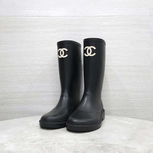 CHANEL レインラバーブーツ G39620 157946558 [P]