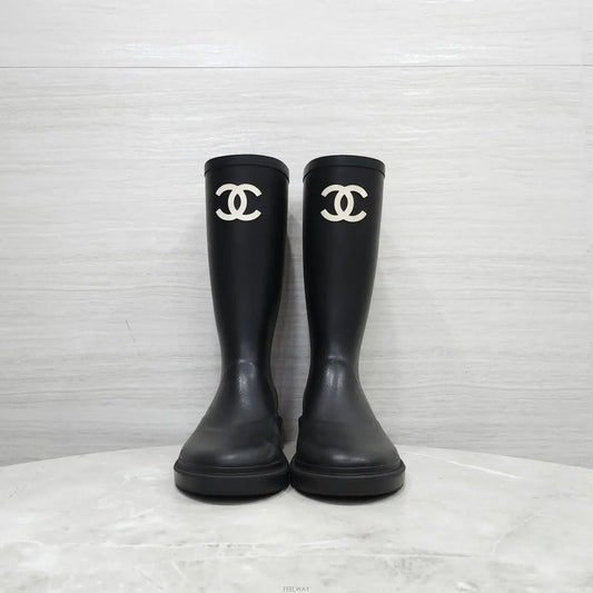 CHANEL レインラバーブーツ G39620 157946558 [P]