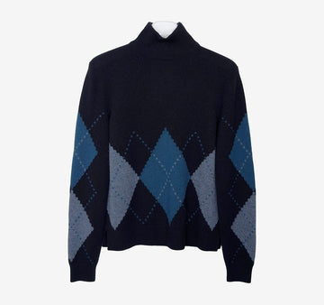 LORO PIANA タートルネックカシミアニットネイビー GBVYTP4L 157952206 [P]