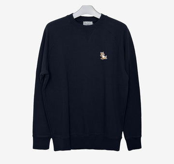Maison Kitsune Classic Sweatshirt with Fox Patch L Navy GU00342 157954616 [P]