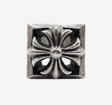Chrome Hearts Block Ring 18 Silver FRRSMX8C 157957867 [P]