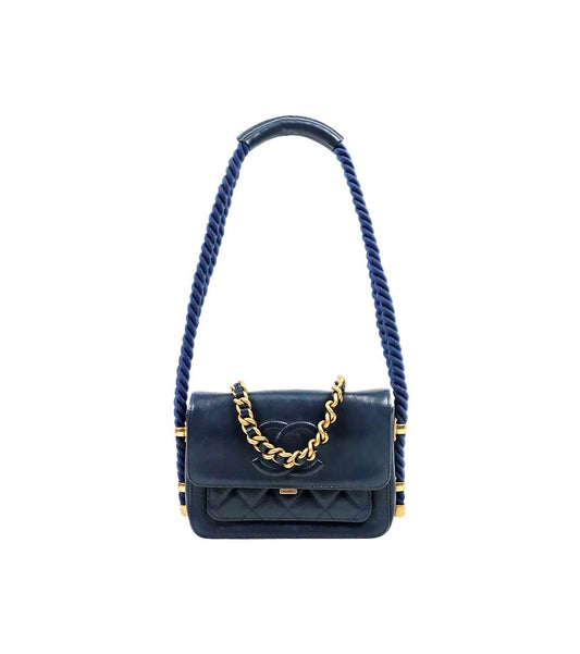 CHANEL ネイビー アンボッグ ロープバッグ 63631 157977197 [P]