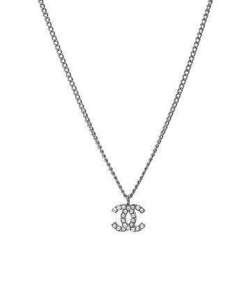 CHANEL パール CC シルバーネックレス 63267 157978803 [P]