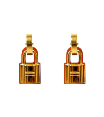 Hermes Okelly Gold Earrings 61798 157981478 [P]