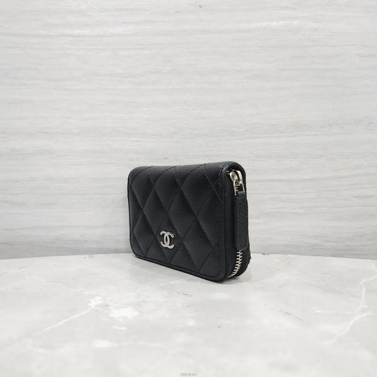 CHANEL Classic Caviar Zipper Wallet AP0216 157984149 [P]