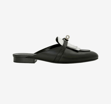 HERMES 未使用のケリー ミュール サンダル スライド AFD033222N 153392613 [P]