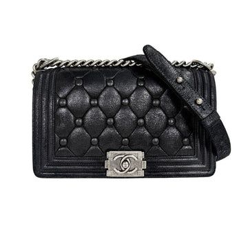 CHANEL Boy Bag Medium Black 18 Series Q45GZ029 156221464 [P]