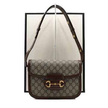 GUCCI GG Supreme Canvas 1955 Horsebit Schultertasche aa65513 157985472 [P]