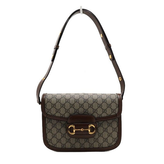 Gucci 1955 Horsebit Shoulder Bag in GG Supreme Canvas 602204 157985472 [P]