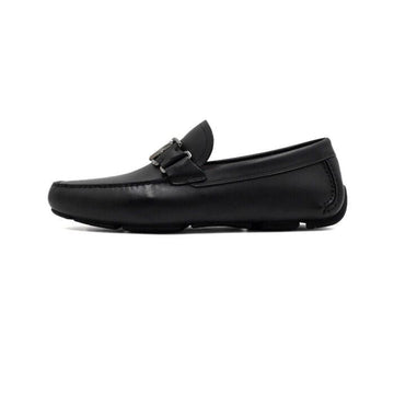 SALVATORE FERRAGAMO Schwarze Leder Treiber Schuhe Peter 020144 158005897 [P]