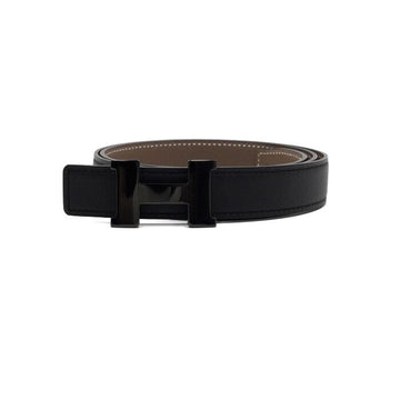 HERMES Mini Constance Gürtel mit schwarzer Schnalle aus Leder, reversible 24MM für Damen H081722CY89 158006054 [P]