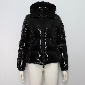 MONCLER BIG LOGO WAPPEN Hochglanz schwarze Damen Short Padded Jacket aa65288 158008750 [P]