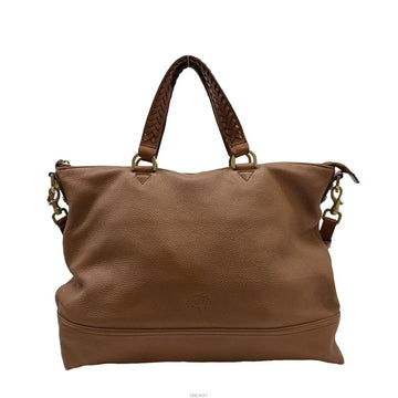 Mulberry Brown Leather Two-Way Bag 11030 158030188 [P]