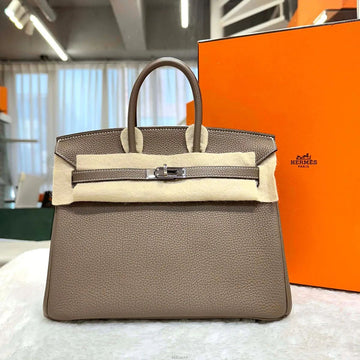 HERMES バーキン 25 エトープ シルバー金具 X刻印 J060102 156994385 [P]