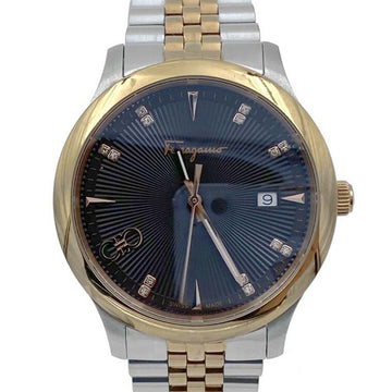 Salvatore Ferragamo Gancini Diamond Combi Watch 62026039 158039080 [P]