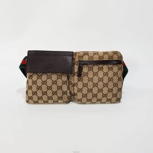 GUCCI キャンバスベルトバッグ 28566 158059301 [P]