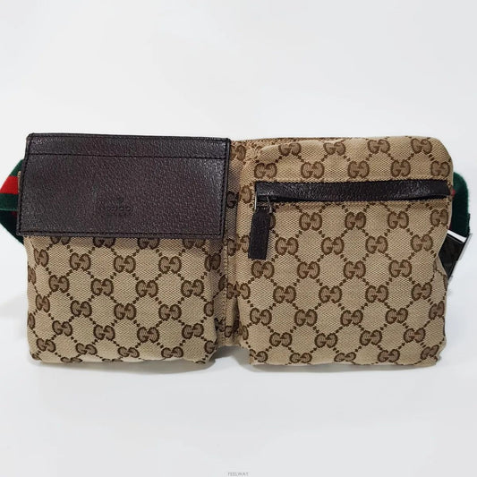 GUCCI キャンバスベルトバッグ 28566 158059301 [P]