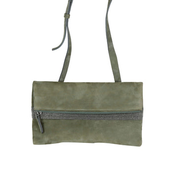 Brunello Cucinelli Nubuck Strap Pouch Crossbody Bag 14687 158071881 [P]