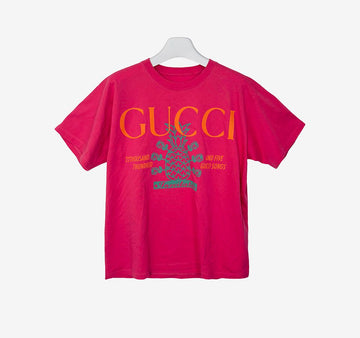 GUCCI パイナップル コレクション プリント Tシャツ XS ピンク QUCG32ZZ 157529891 [P]
