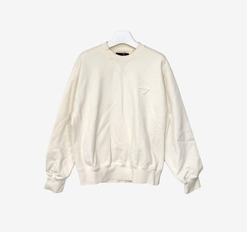 Prada Triangle Logo Oversized Sweatshirt L Size SJK9JIYI 157529888 [P]