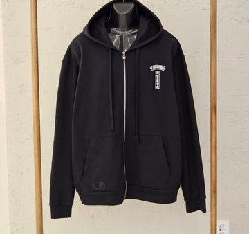 Chrome Hearts Script Logo Fleece Zip-Up Hoodie 154807377 [P]
