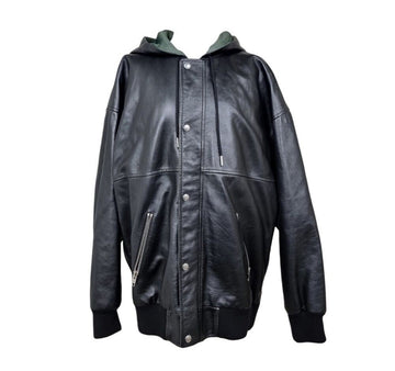 CELINE Leder Bomberjacke mit Logo schwarz 2E976195O 155383665 [P]