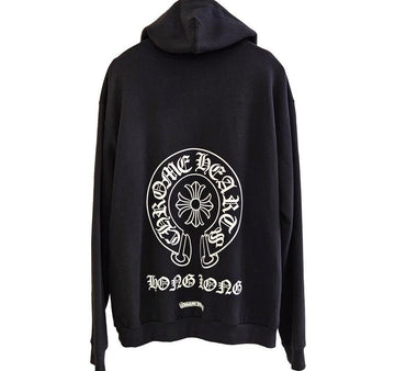 CHROME HEARTS ホースシュー 香港限定 フードジップアップ ブラック VDPOERRX 155451079 [P]