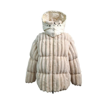 Moncler Short Down Puffer Jacket Ivory B1223K286 152199946 [P]