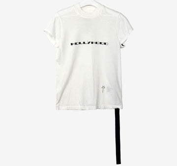 RICK OWENS ダークシャドウ ハリウッド スモール レベル Tシャツ Sサイズ ホワイト V0AG2YLJ 158113754 [P]